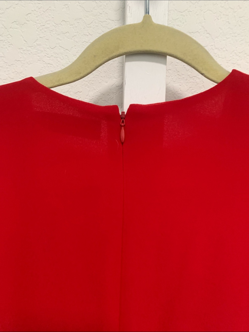 NWT Lauren Ralph Lauren Red Short Sleeve Midi Wrap Dress - Picture 7 of 10